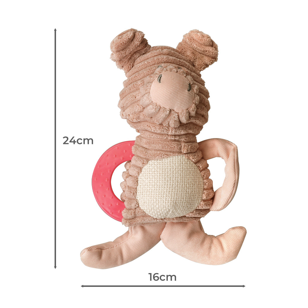 Pink Pig Squeaky Dog Chew Toy