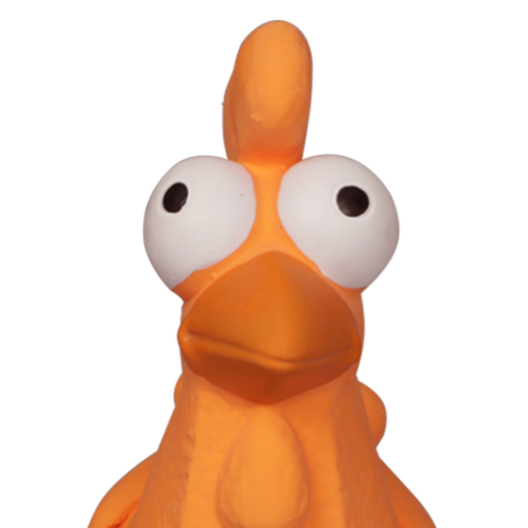 Orange Chicken Squeaky Dog Chew Toy