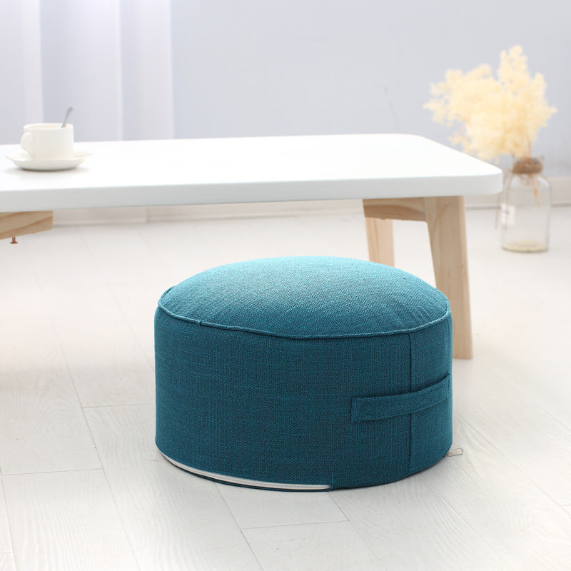 Playful Linen Pouffe for Kids