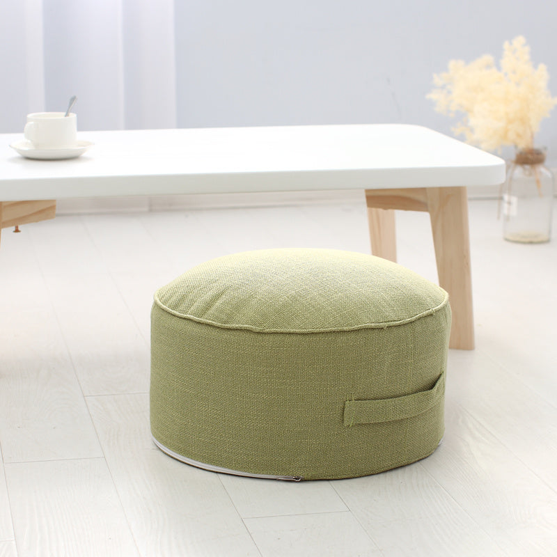 Playful Linen Pouffe for Kids