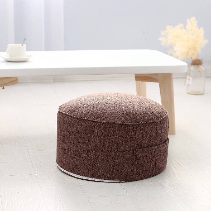 Playful Linen Pouffe for Kids