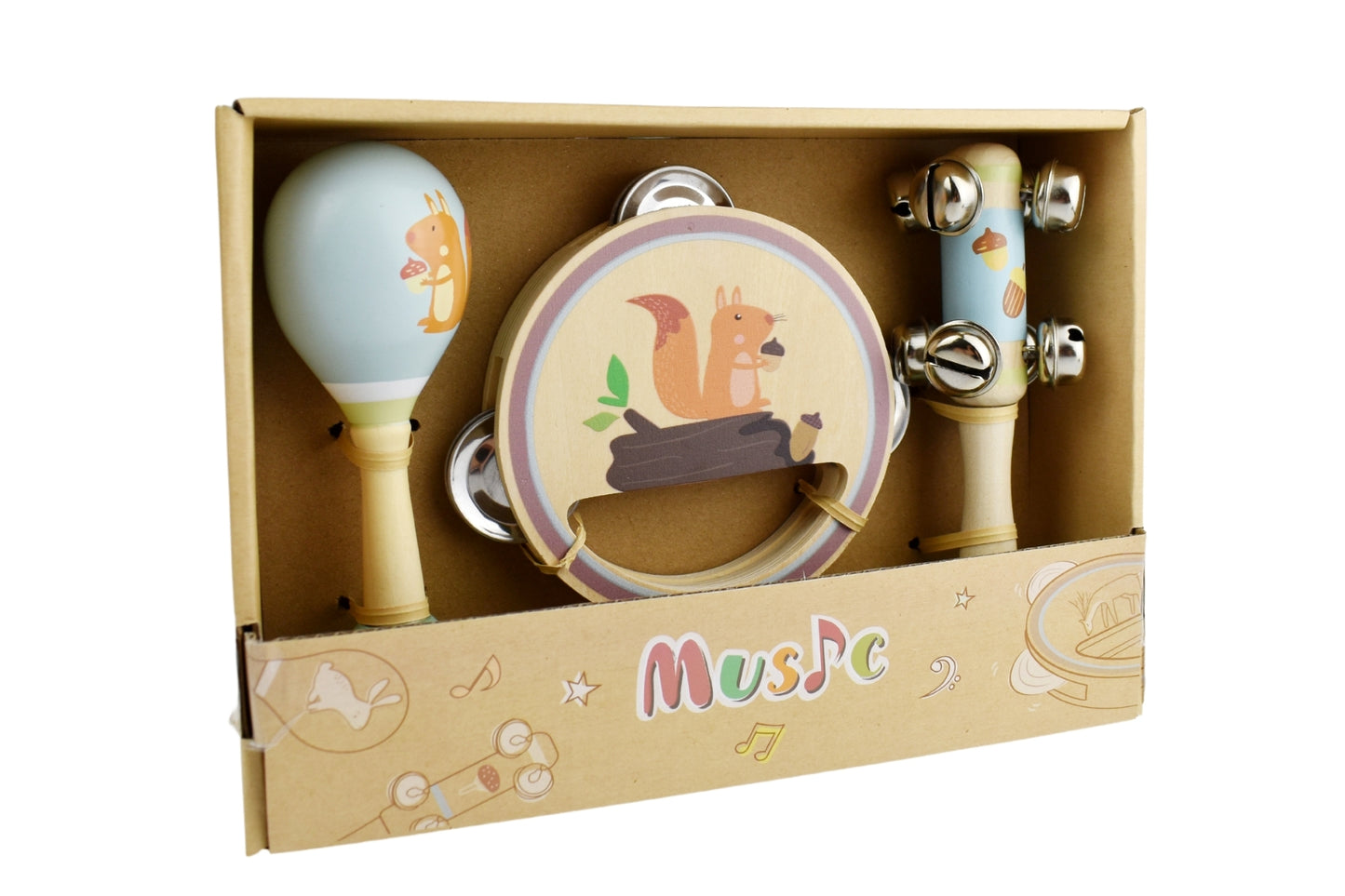 Calm & Breezy Wooden 3PCS Musical Gift Sets