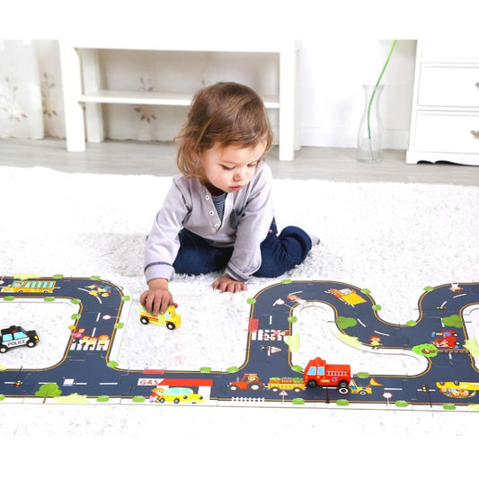 Tooky Toys City Road Puzzle Play Mat