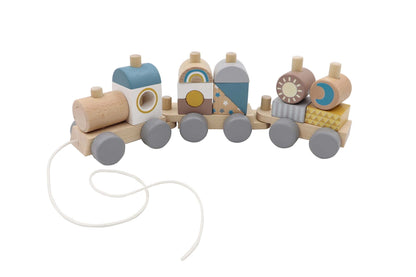 Calm & Breezy Pull Along Stacking Block Train