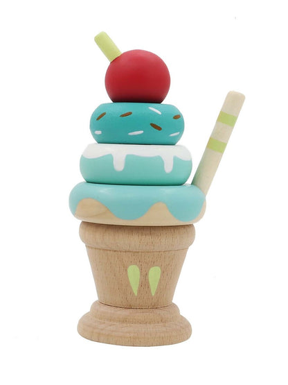 Calm & Breezy Wooden Ice Cream Sundae Stackers