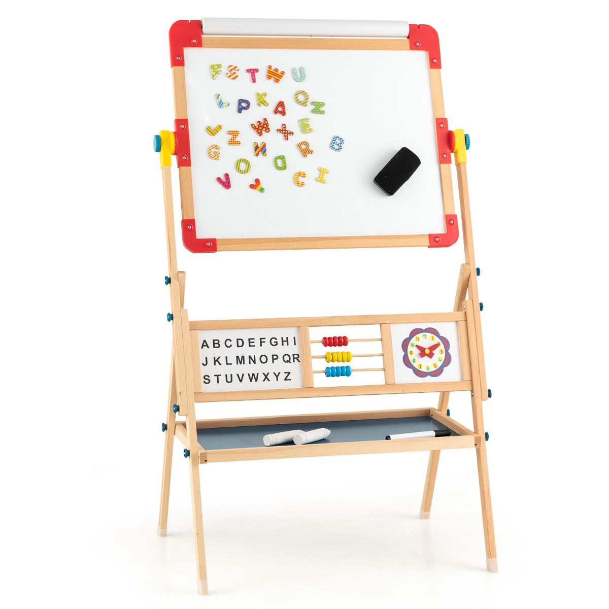 Kid's White n Black Board with Storage Tray