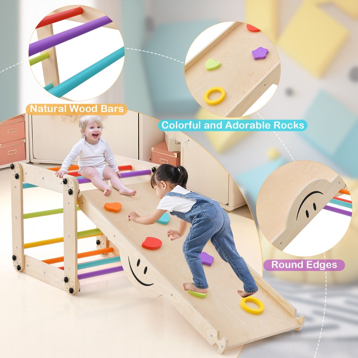 FlexiPikler Climbing Triangle with Reversible Ramp