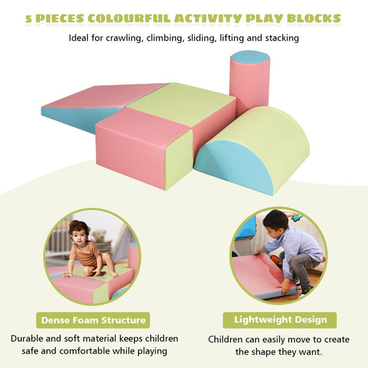 Climb 'n' Crawl 5-Piece Foam Blocks Activity Play Set