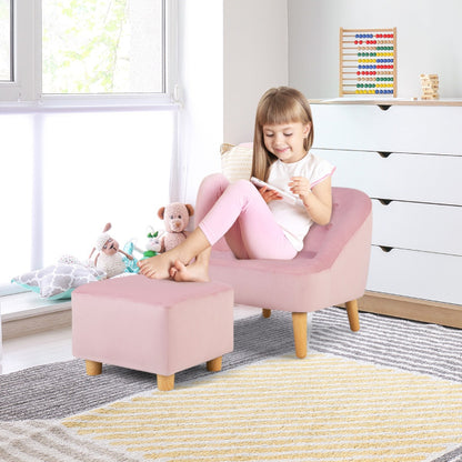 Kidcomfy Toddler Lounge Chair and Stool