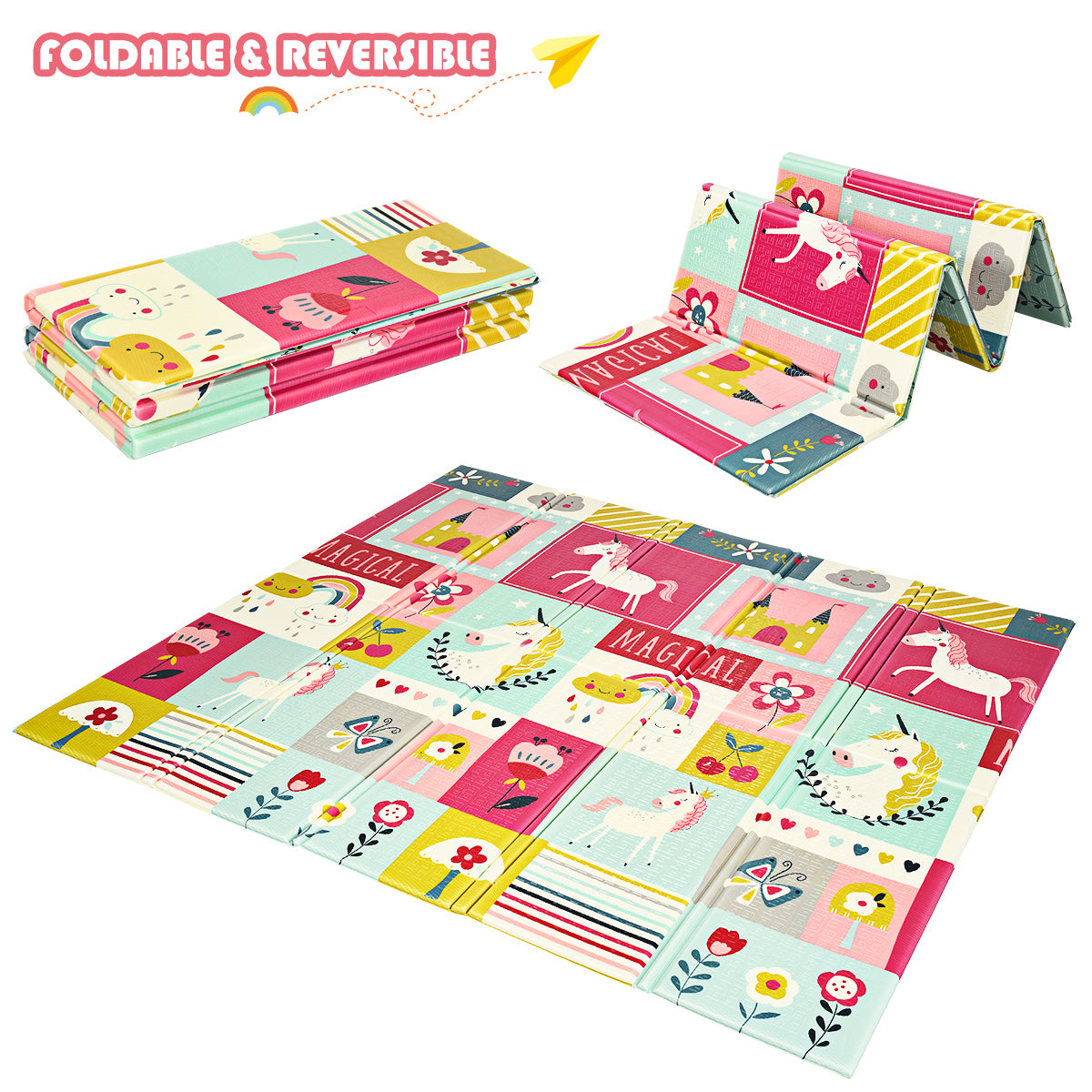 Reversible Folding Baby Play Mat