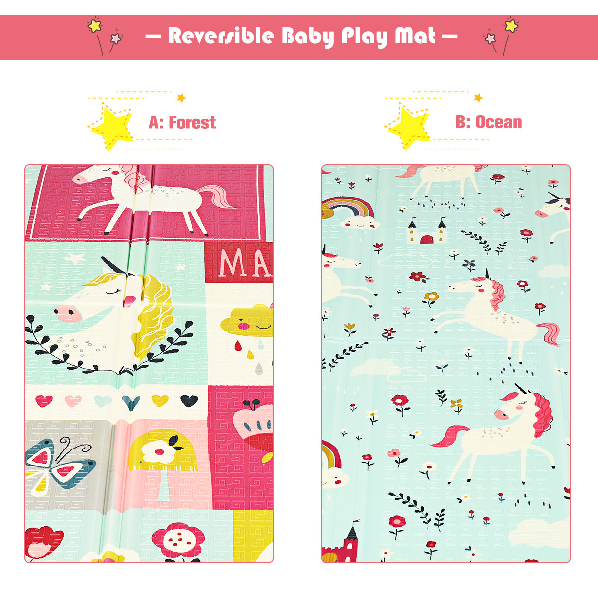 Reversible Folding Baby Play Mat