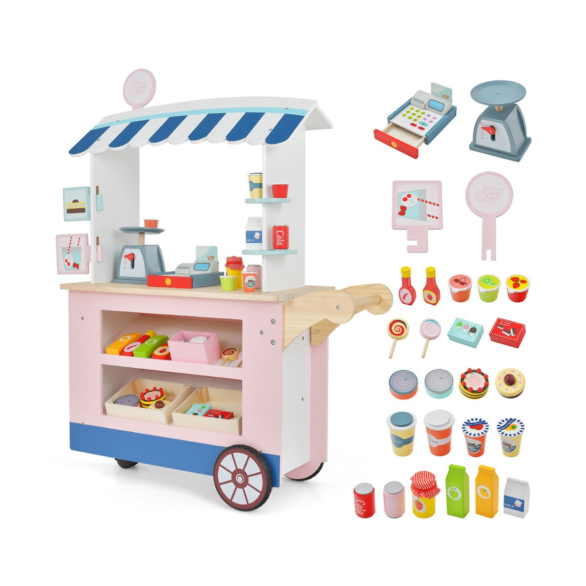 Pretend Grocery Store on Wheels