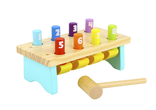 Tooky Toys Wooden Pounding Bench