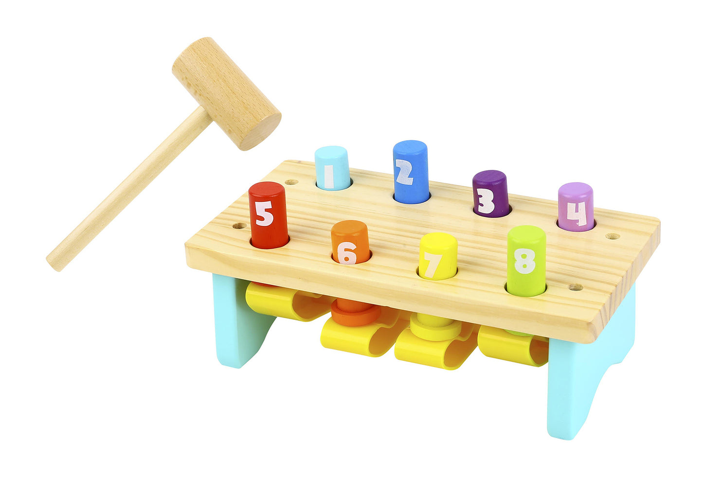 Tooky Toys Wooden Pounding Bench