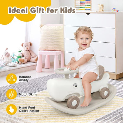 3-in-1 Ride-On Wonder: Rocker, Push Car & Balance Board