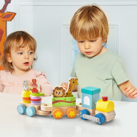 Pull Along Stacking Animal Train