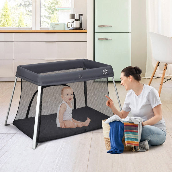 Baby Foldable Travel Portacot With Plush Mattress