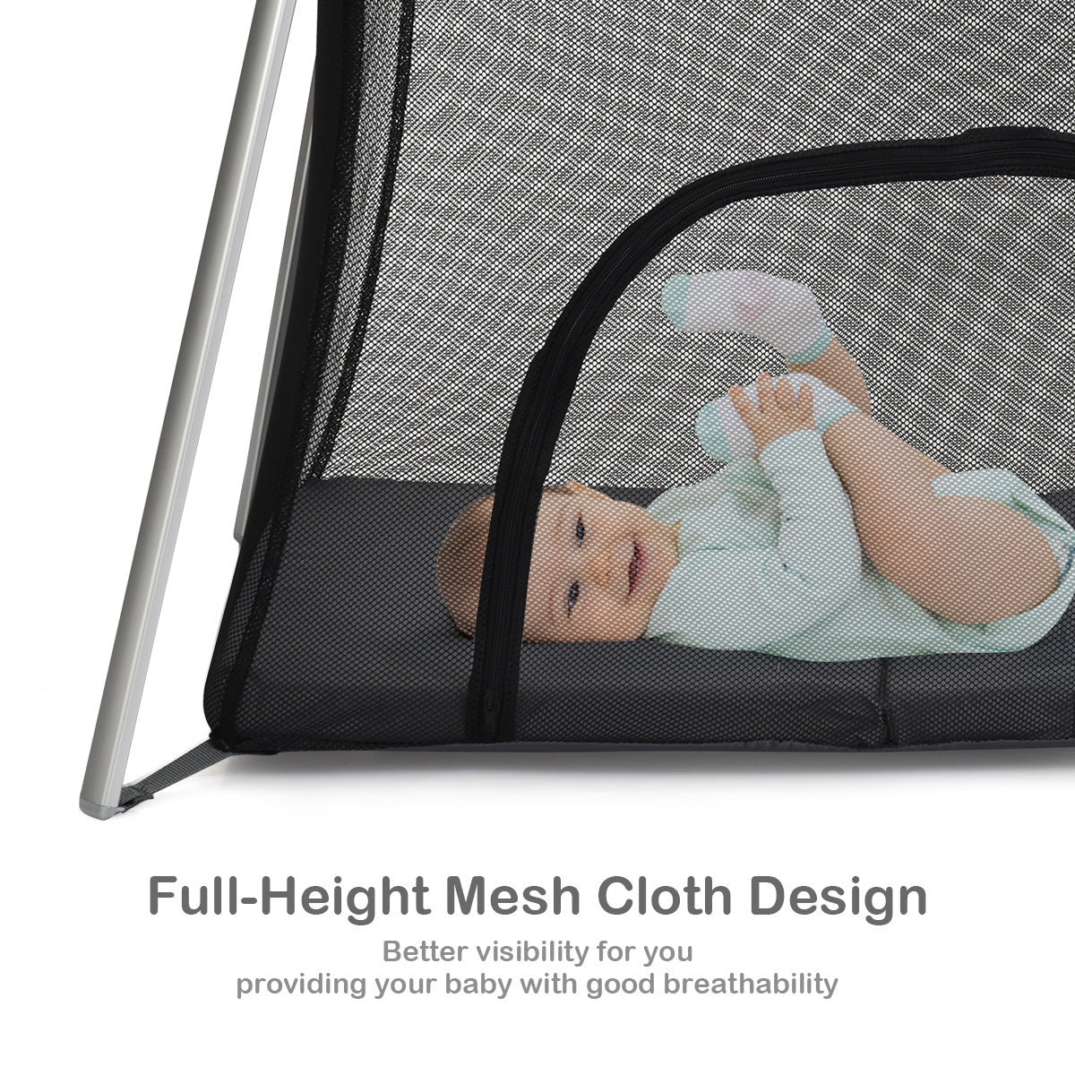 Baby Foldable Travel Portacot With Plush Mattress