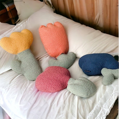 Plush Tulip Teddy Cushion