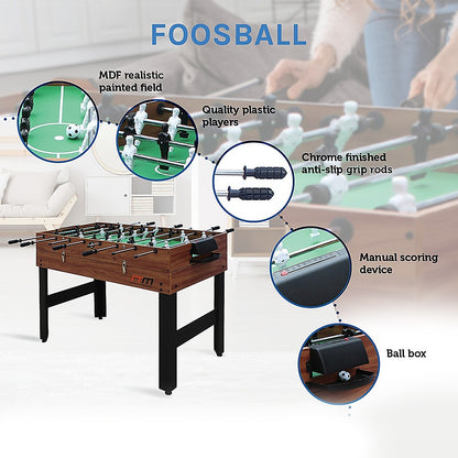 MultiPlay: 3-in-1 Game Table - Foosball, Soccer, Hockey, and Pool