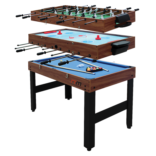 MultiPlay: 3-in-1 Game Table - Foosball, Soccer, Hockey, and Pool