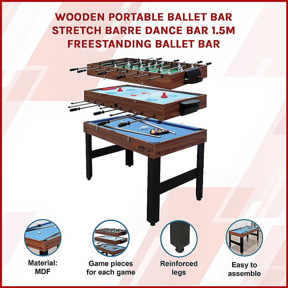 MultiPlay: 3-in-1 Game Table - Foosball, Soccer, Hockey, and Pool