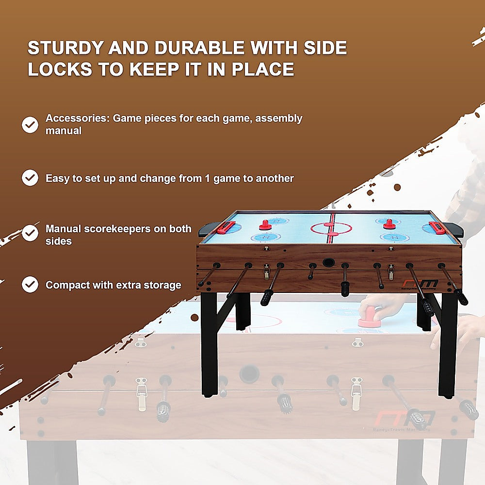 MultiPlay: 3-in-1 Game Table - Foosball, Soccer, Hockey, and Pool