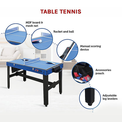 VersaPlay: Multi-Game Table - Foosball, Soccer, Basketball, Hockey, Pool, Table Tennis, and More