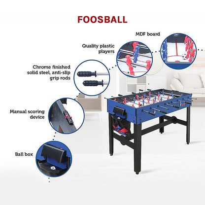 VersaPlay: Multi-Game Table - Foosball, Soccer, Basketball, Hockey, Pool, Table Tennis, and More