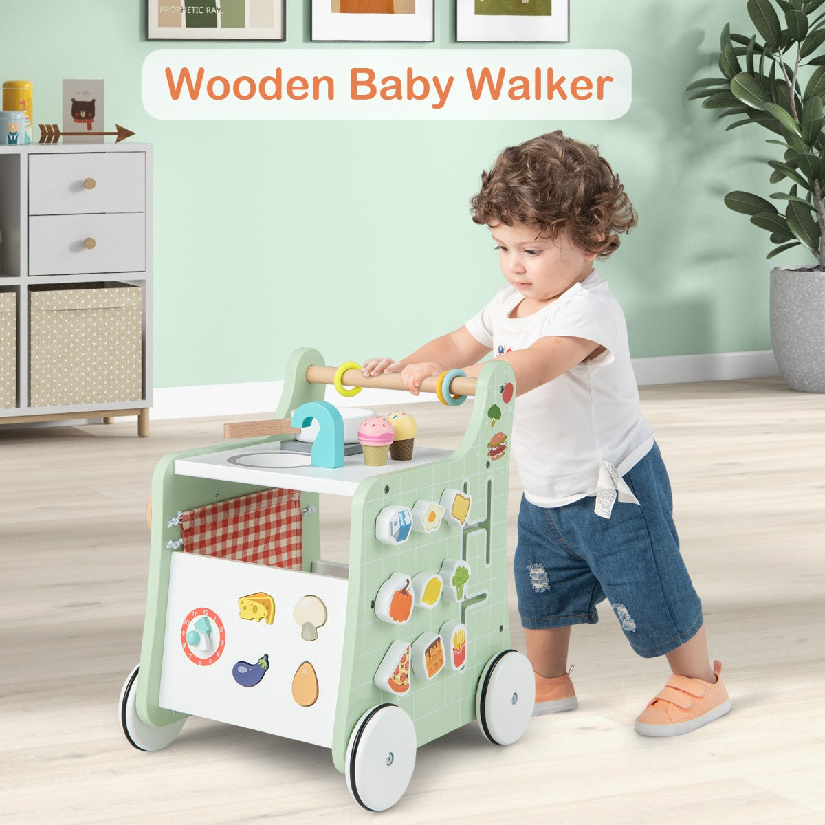 Toddler Walker with Play Kitchen