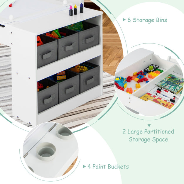 Kids Activity Table & Chair Set with Storage