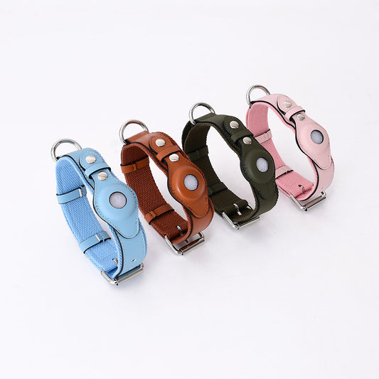 Airtag Leather Pet Collar