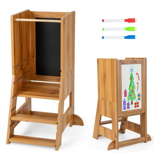 LittleHelper Standing Tower & Kitchen Helper Stool with Washable Markers