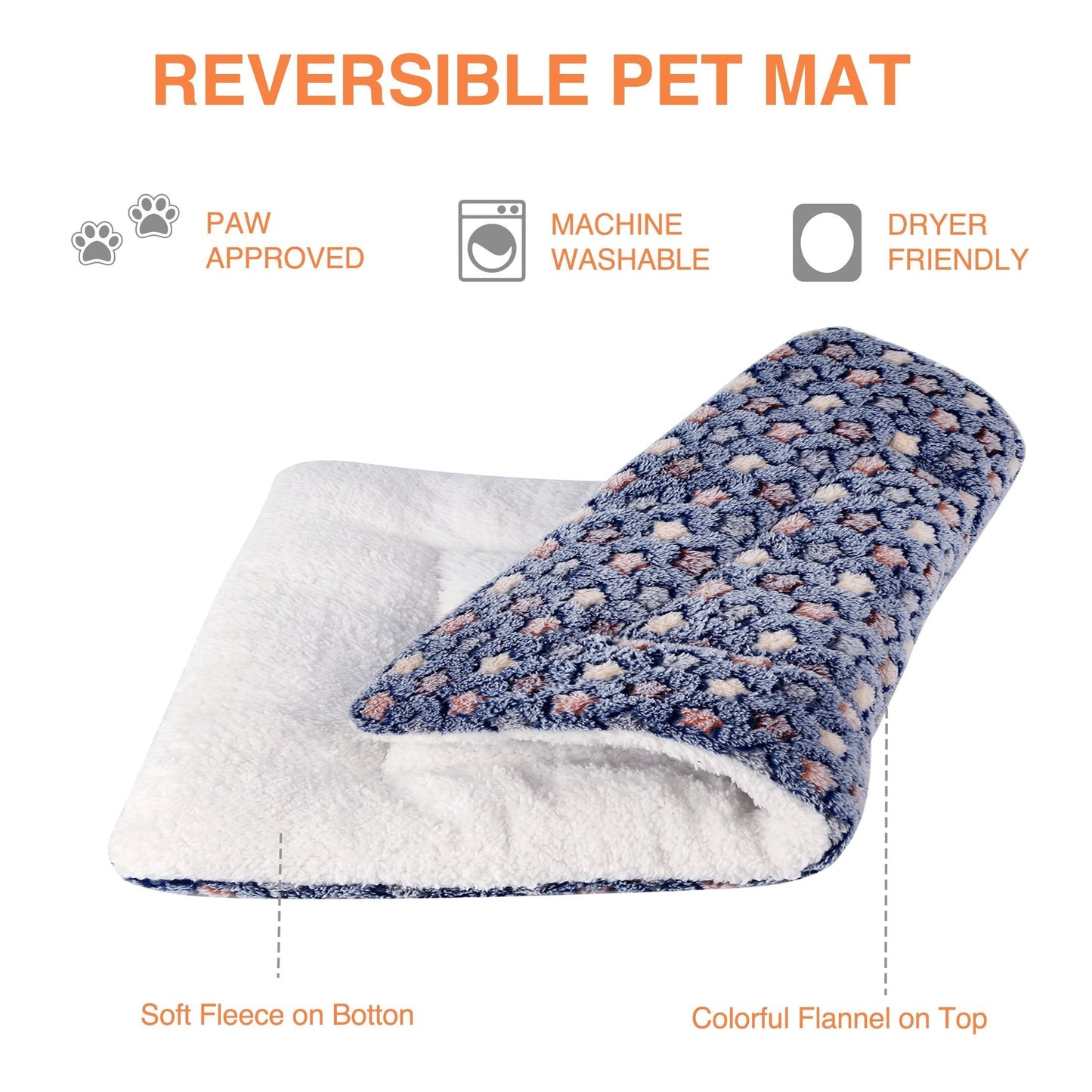 CozyPawz Fluffy Dog Crate Mat