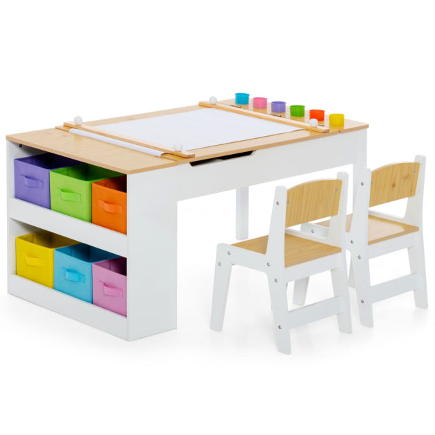 Kids Activity Table & Chair Set with Storage