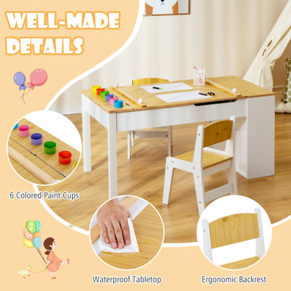 Kids Activity Table & Chair Set with Storage