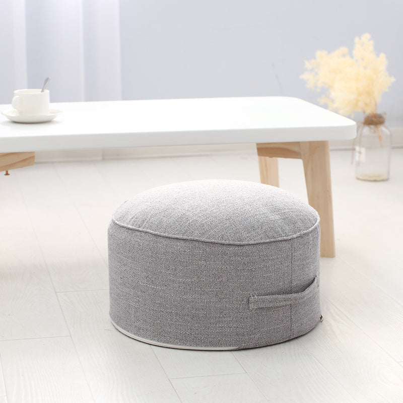 Playful Linen Pouffe for Kids