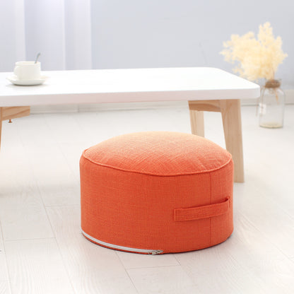 Playful Linen Pouffe for Kids