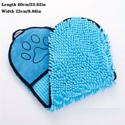 Ultra Absorbent Shammy Microfibre Quick Drying Pet Towel with Hand Pockets