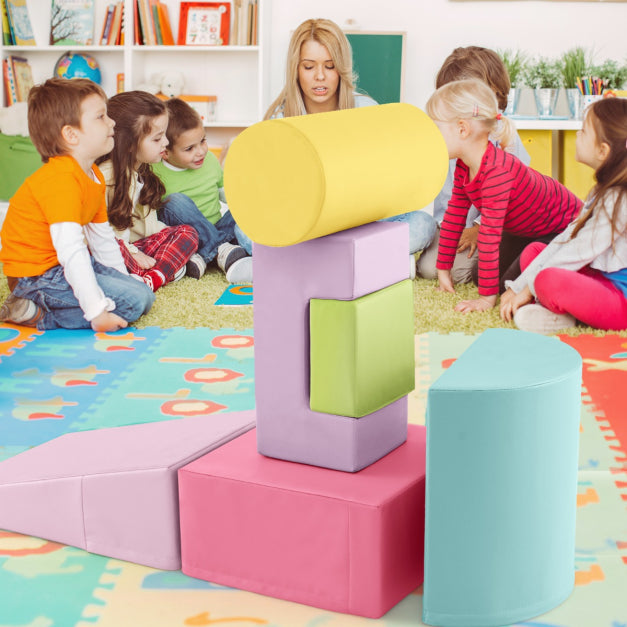 Climb 'n' Crawl 6-Piece Foam Blocks Activity Play Set