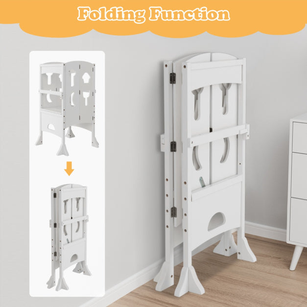 Folding Adjustable Montessori Learning Tower