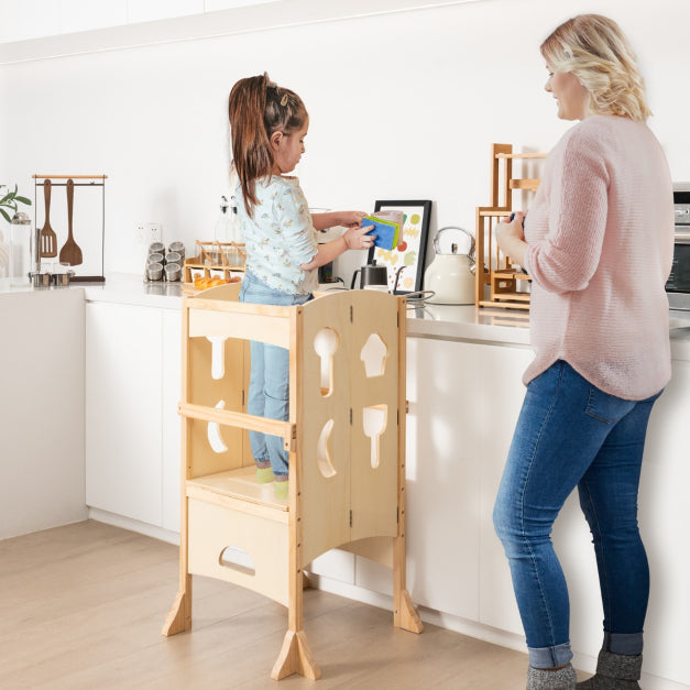 Folding Adjustable Montessori Learning Tower