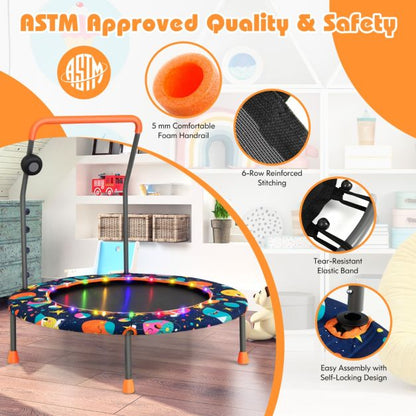 Mini Trampoline with Music & Led Lights