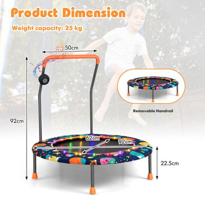 Mini Trampoline with Music & Led Lights