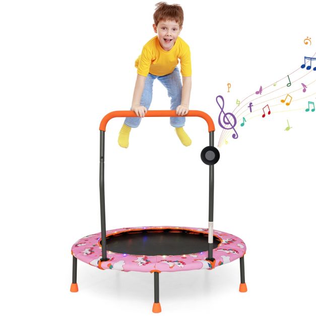 Mini Trampoline with Music & Led Lights