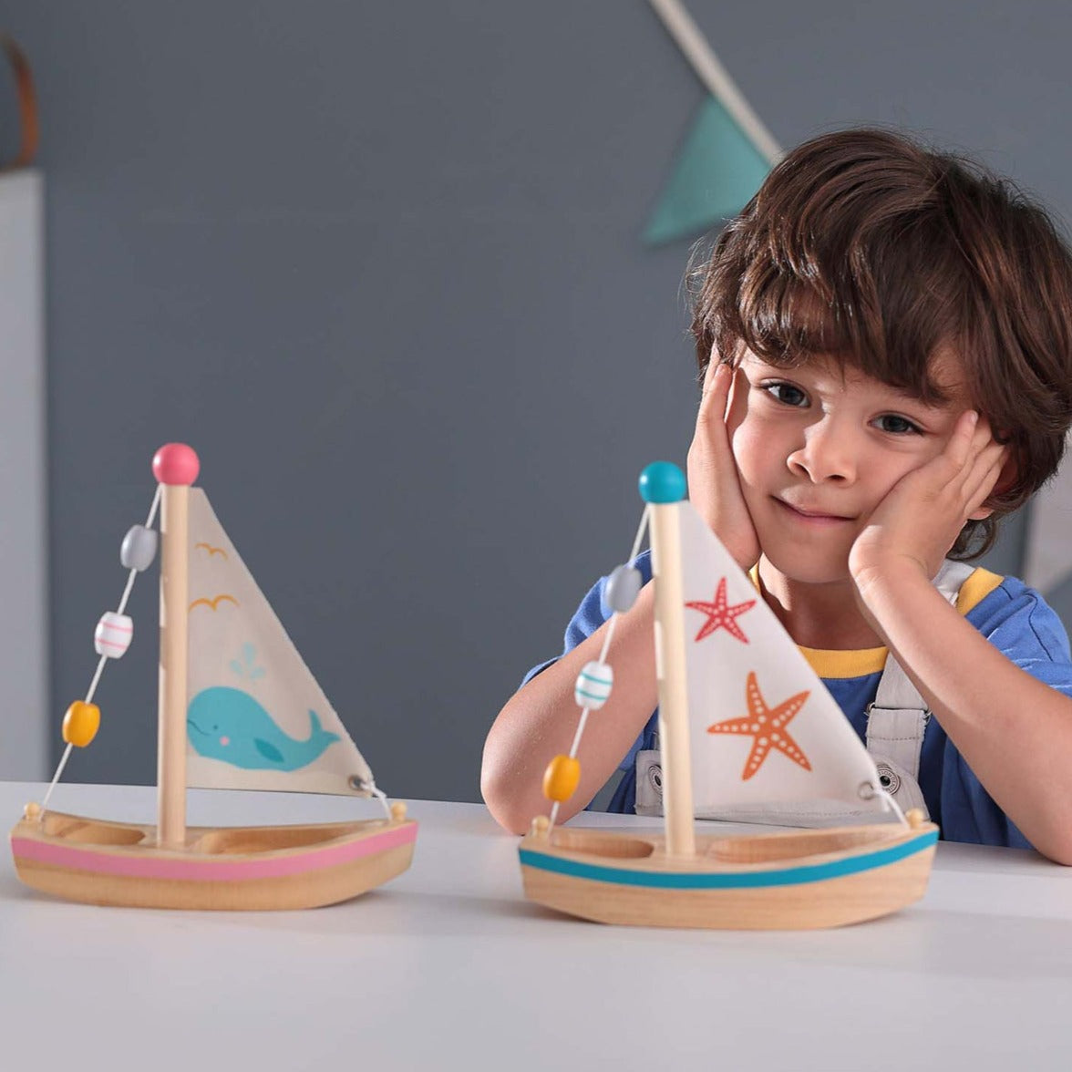 Calm & Breezy Wooden Sailboats