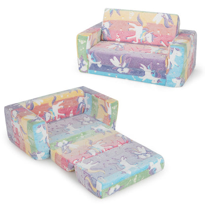 FunKids Sofa Chair with Removable Flannel Fabric Cover