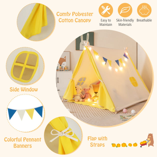 Indoor-Outdoor Adventure Triangle Kid's Play Teepee