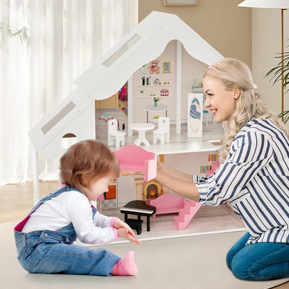 Kid's Enchanting DIY Dollhouse with Interchangeable Rooms