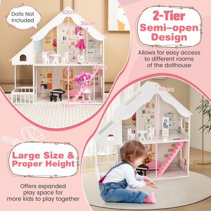 Kid's Enchanting DIY Dollhouse with Interchangeable Rooms